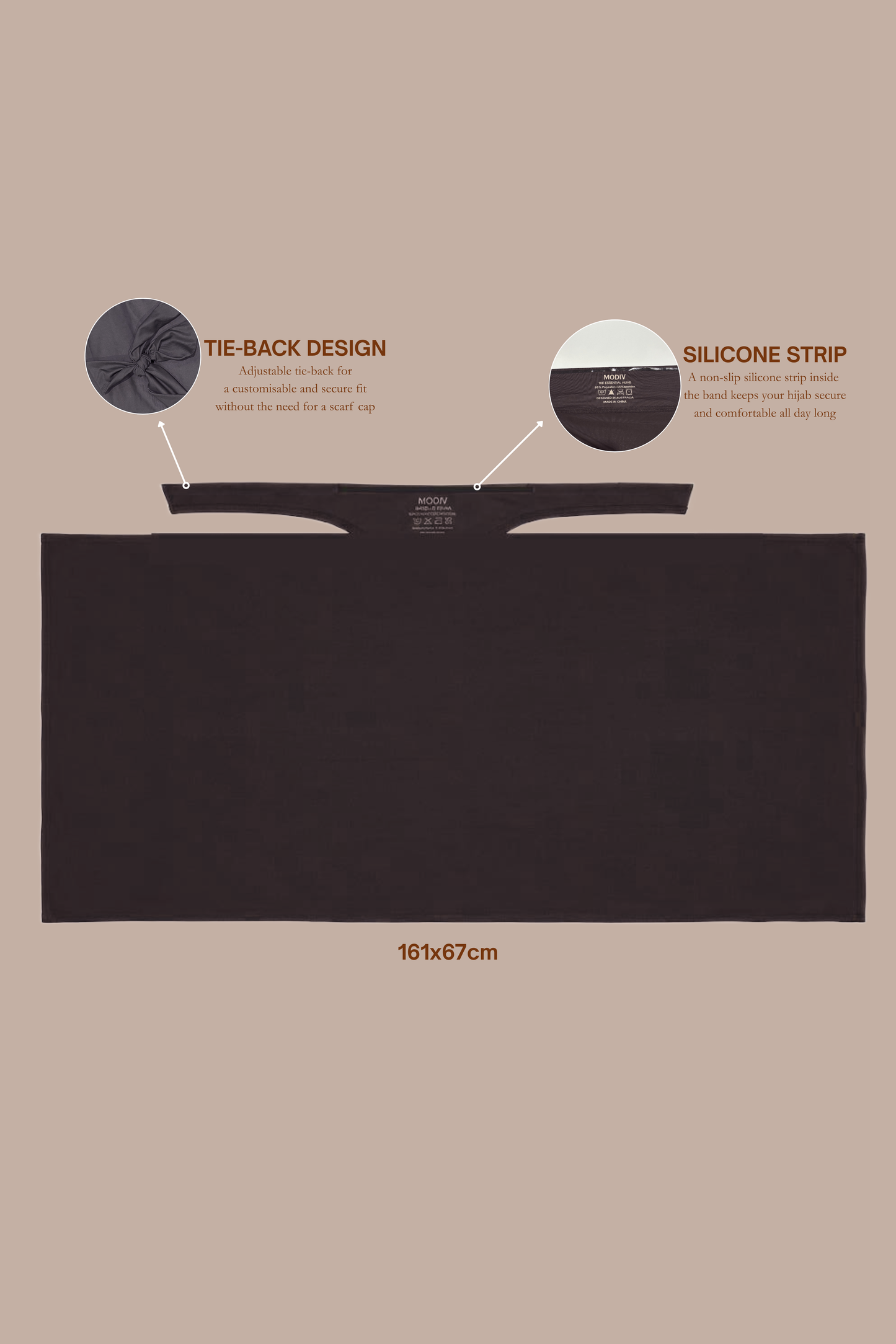 The Active Hijab - Black