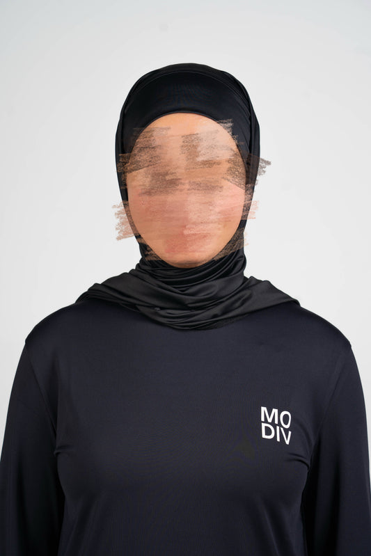 The Active Hijab - Black