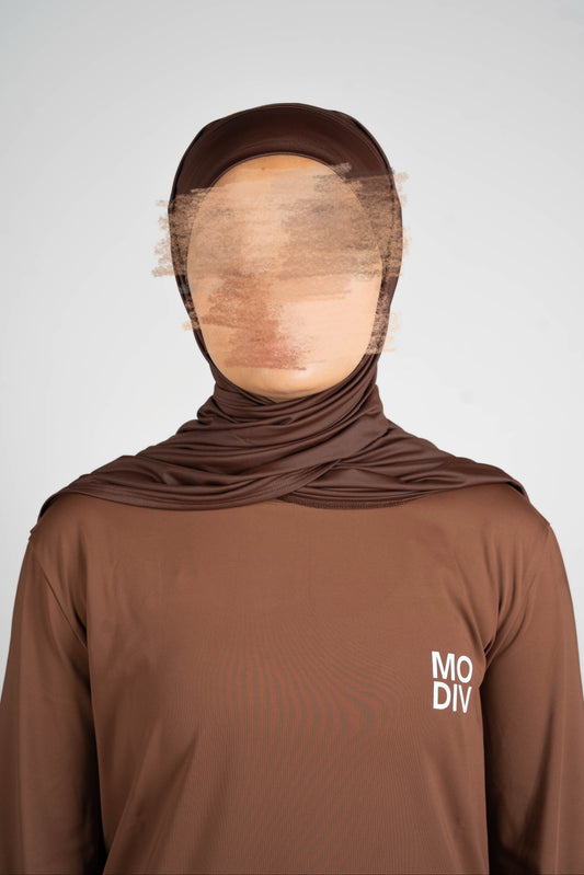 The Active Hijab - Brown
